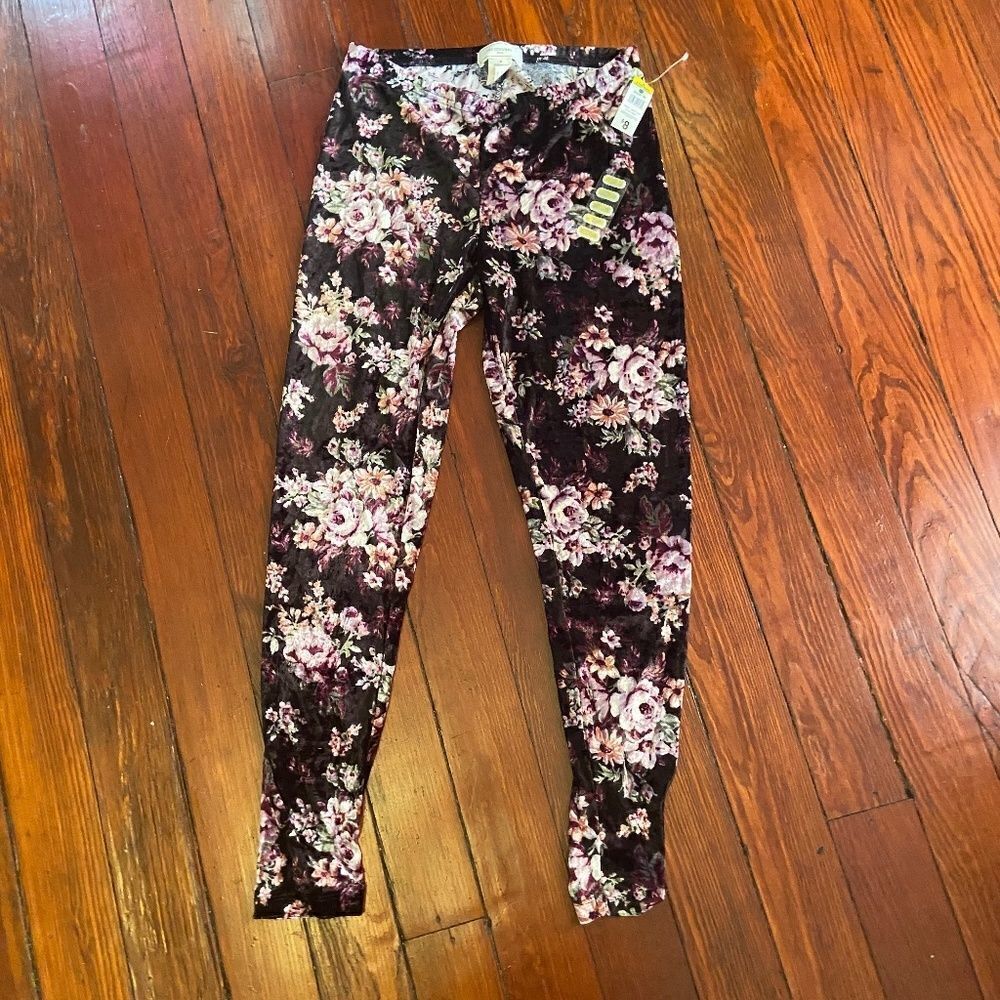 NWT No Comment Black Velvet Pants Medium